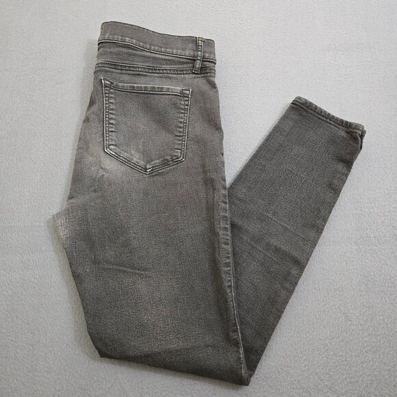 Ann Taylor LOFT Women 30/10 Black Modern Skinny Mid Rise Jeans - Picture 2 of 12